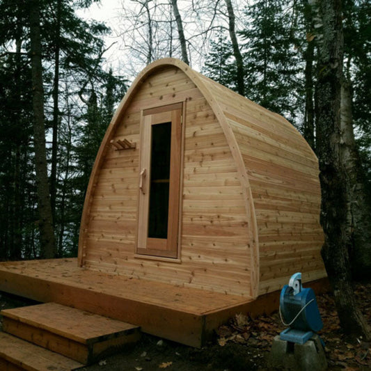 Dundalk LeisureCraft Knotty Cedar POD Sauna - SLCKCPODS