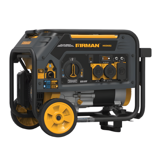 Firman H03652 Portable Generator 3650/4550 Watt 30 Amp 120V Dual Fuel Recoil Start New H03652