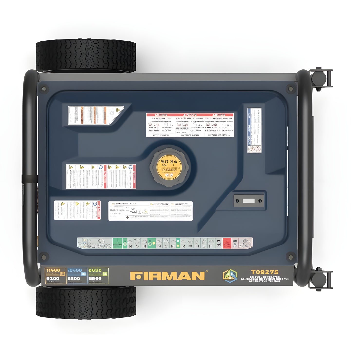Firman Tri-Fuel Generator 9200W/11400W 120V/240V 50 Amp Electric Start With CO Alert New - T09275