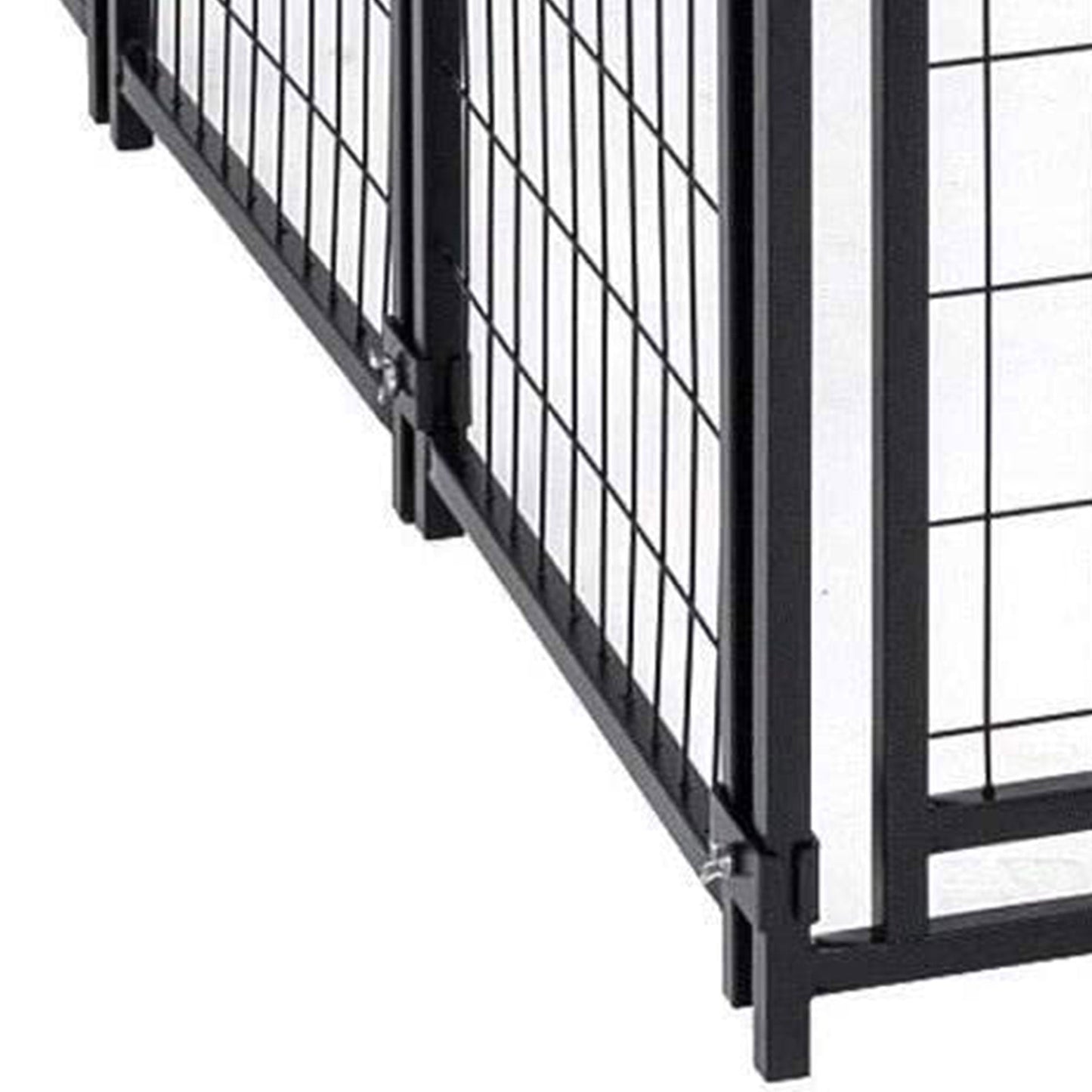 Lucky Dog Uptown Large Outdoor Covered Kennel Heavy Duty Dog Fence Pen (3 Pack) - 108456