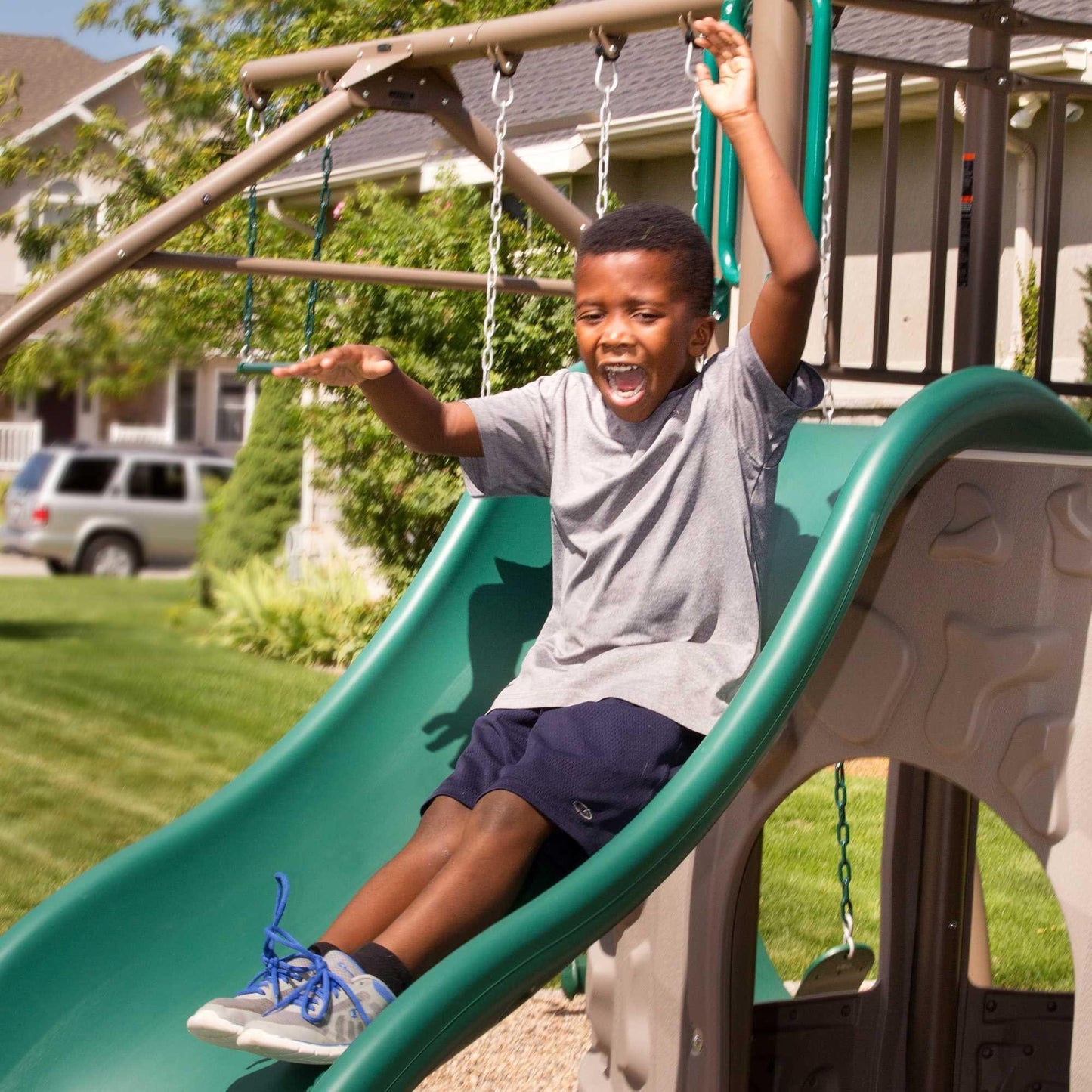 Lifetime Adventure Tower (Green And Tan) - 290633 - Backyard Provider