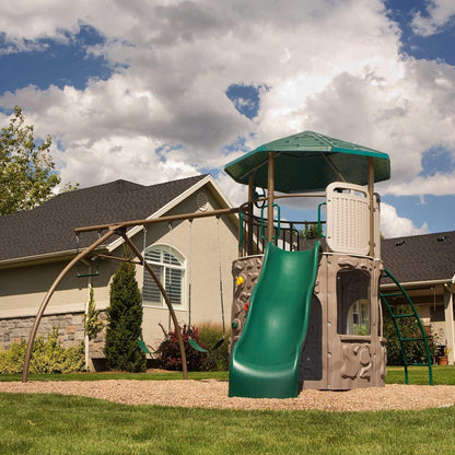 Lifetime Adventure Tower (Green And Tan) - 290633 - Backyard Provider