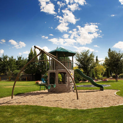 Lifetime Adventure Tower (Green And Tan) - 290633 - Backyard Provider
