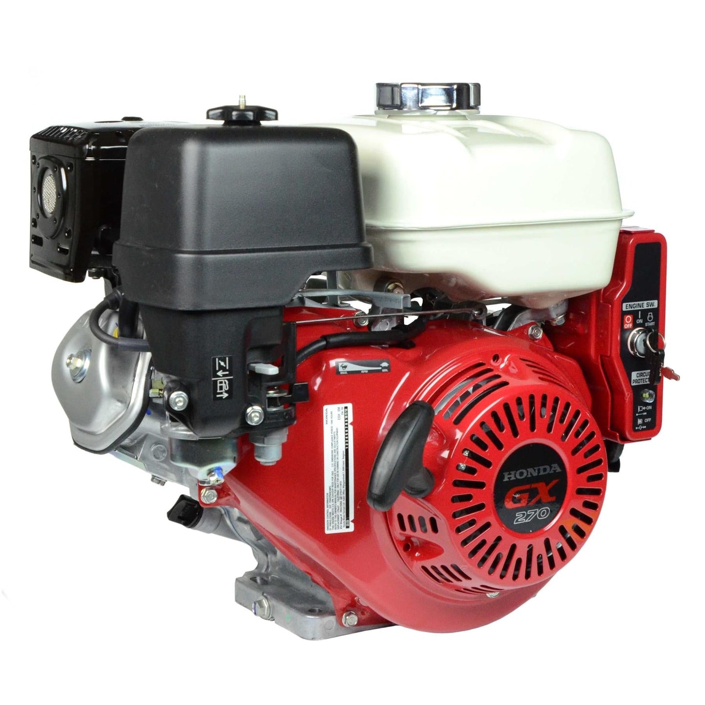 Honda Horizontal Engine with Threaded Shaft and Electric Start - HDA,GX270-PAE2