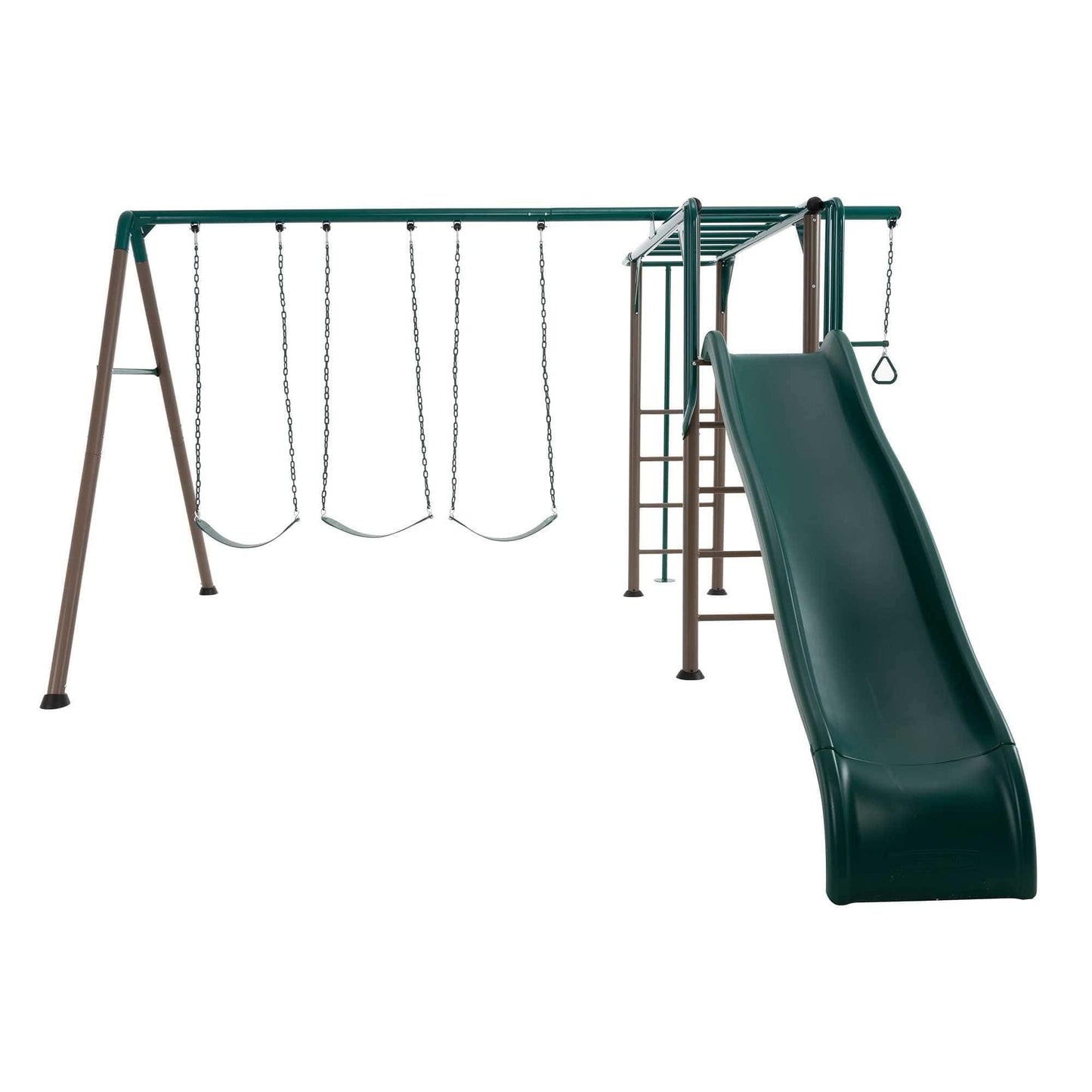 Lifetime Monkey Bar Adventure Swing Set (Earthtone) - 91028 - Backyard Provider