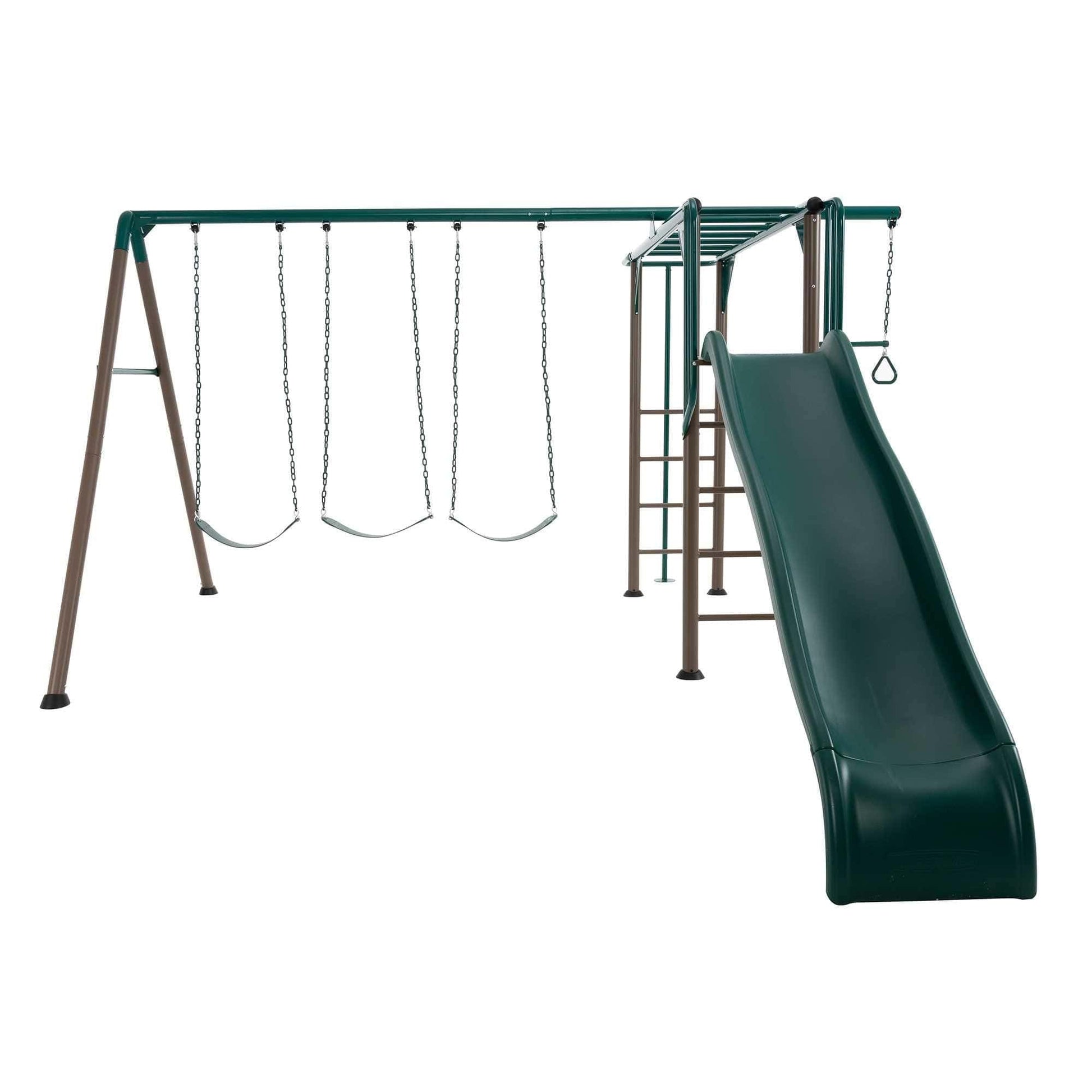 Lifetime Monkey Bar Adventure Swing Set (Earthtone) - 91028 - Backyard Provider