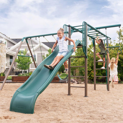 Lifetime Monkey Bar Adventure Swing Set (Earthtone) - 91028 - Backyard Provider