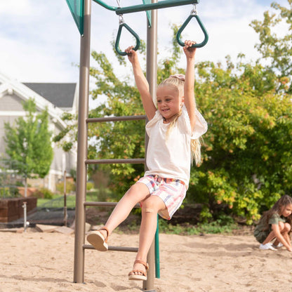Lifetime Monkey Bar Adventure Swing Set (Earthtone) - 91028 - Backyard Provider