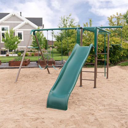Lifetime Monkey Bar Adventure Swing Set (Earthtone) - 91028 - Backyard Provider