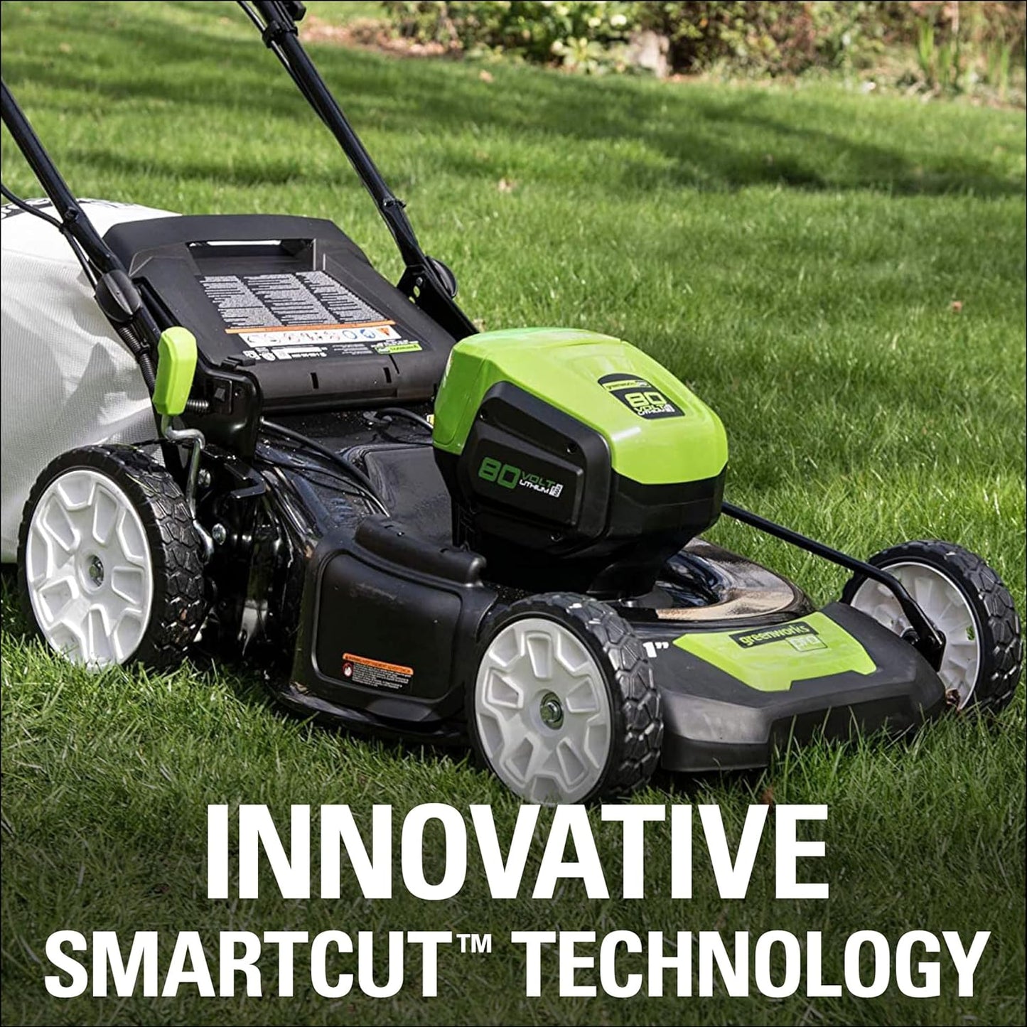 Greenworks 80V 21" Cordless Battery 3-in-1 Push Lawn Mower w/ 5.0Ah Battery & Charger - 2546902