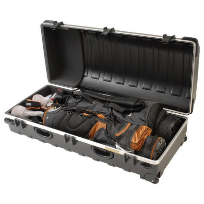 SKB Cases Double ATA Standard Hard Plastic Storage Wheeled Golf Bag Travel Case - 93180