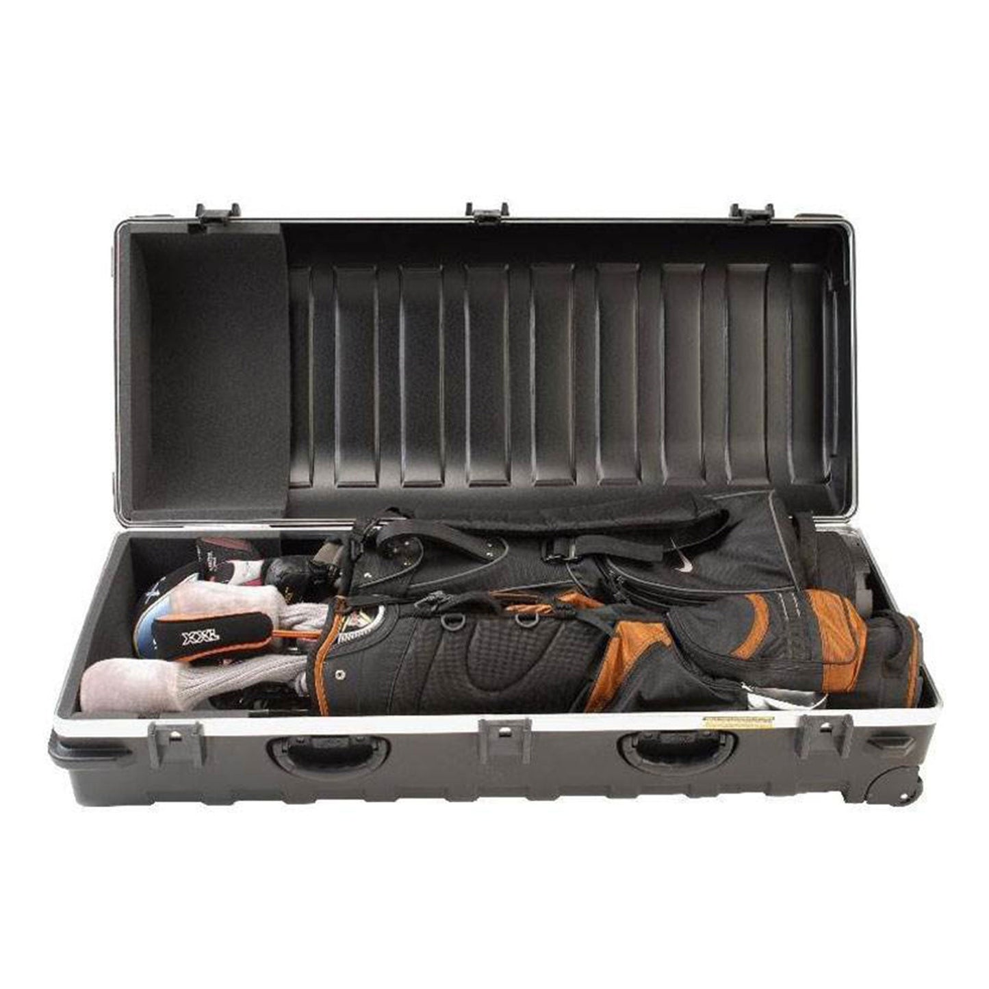 SKB Cases Double ATA Standard Hard Plastic Storage Wheeled Golf Bag Travel Case - 93180