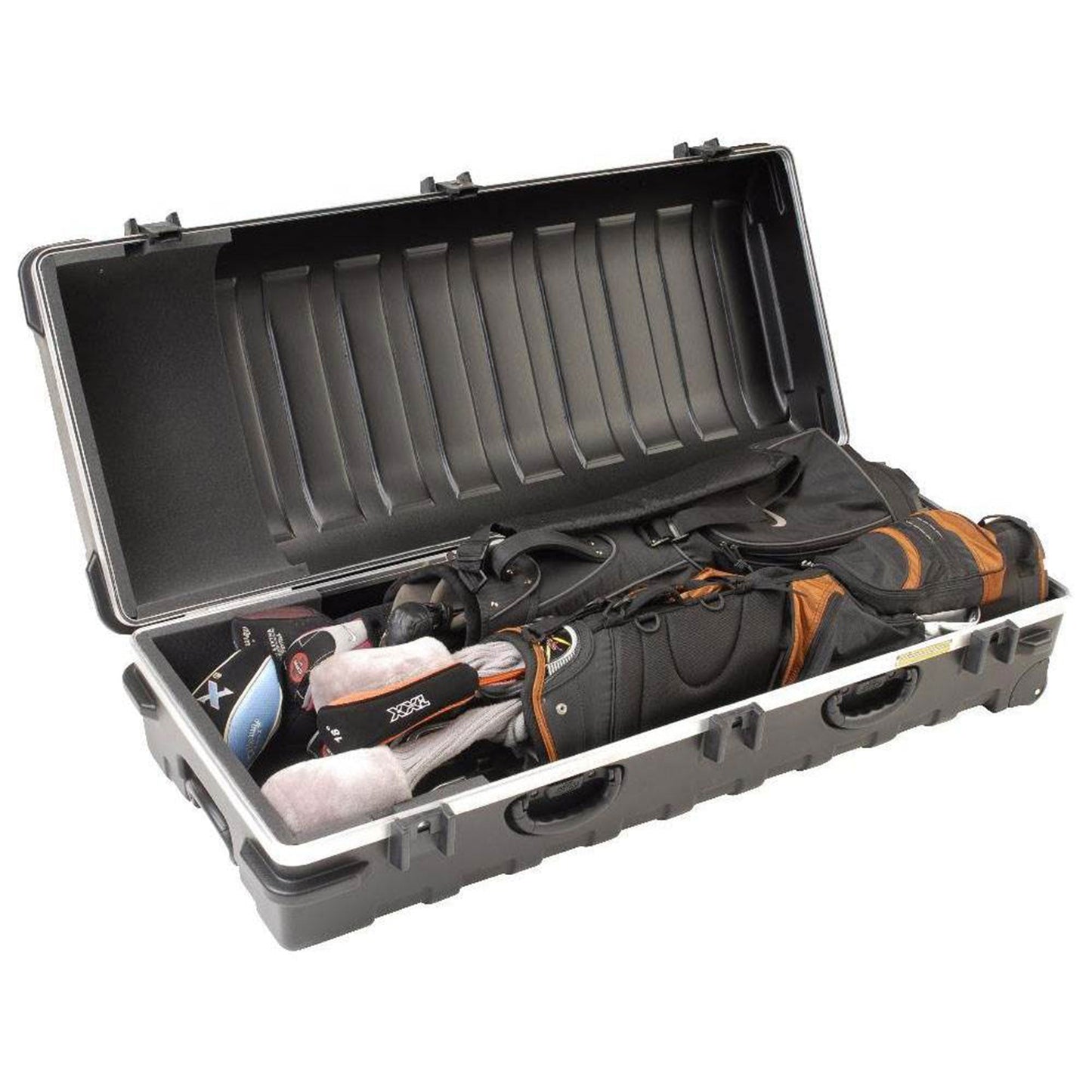 SKB Cases Double ATA Standard Hard Plastic Storage Wheeled Golf Bag Travel Case - 93180