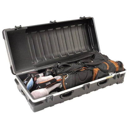 SKB Cases Double ATA Standard Hard Plastic Storage Wheeled Golf Bag Travel Case - 93180