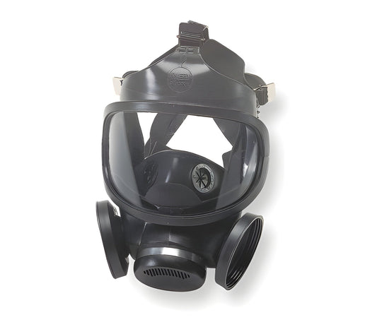 Grainger MSA Ultra-Twin - Reusable Respirator Industrial Full Face Adjustable Head Strap Medium Black - 4LR35