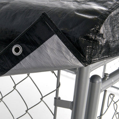 Lucky Dog Uptown Outdoor Covered Kennel Heavy Duty Dog Cage Pen (3 Pack) - 173760