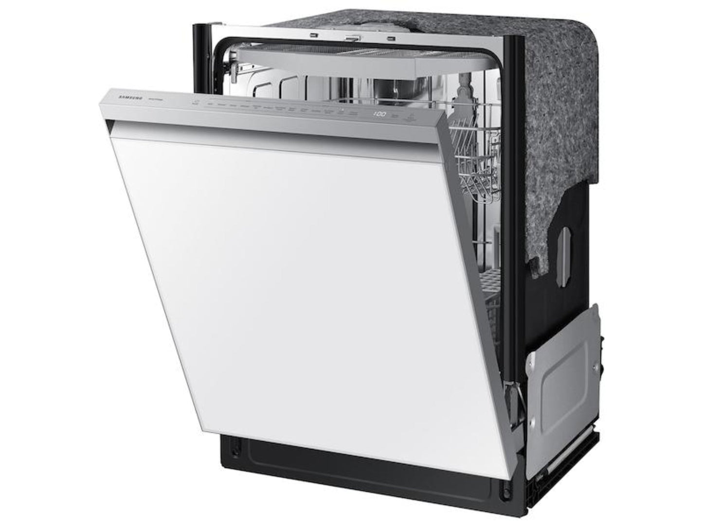 SAMSUNG Bespoke AutoRelease Smart 46dBA Dishwasher with StormWash(TM) in White Glass - DW80CB545012-KT