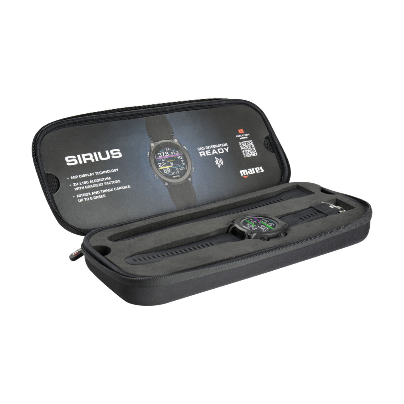 Mares Sirius Dive Computer - Black/Black - 220931-02-OB