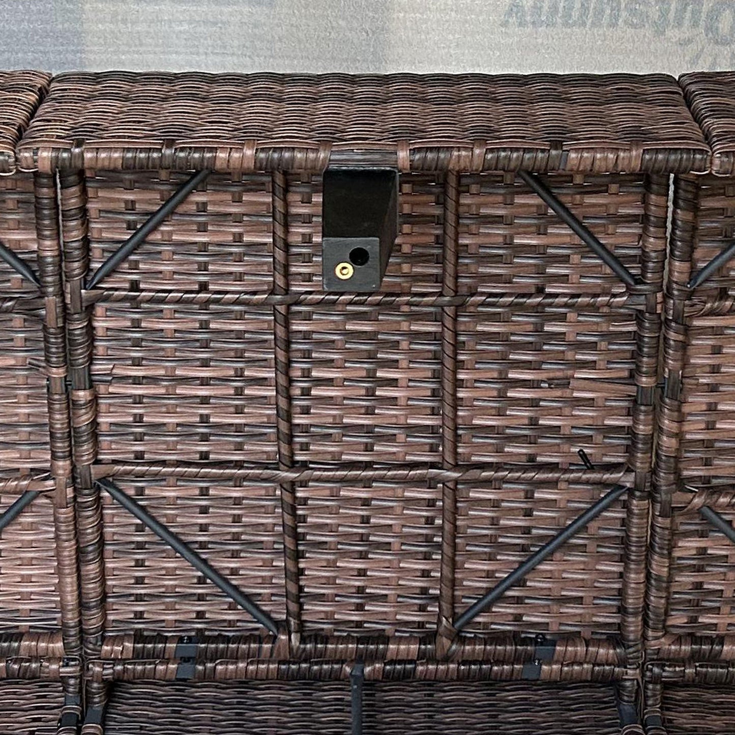 Outsunny 5-Piece PE Rattan Patio Set with 3-Seater Sofa, Armchairs, Footstools & Cushions, Mixed Brown - 860-311V00MB