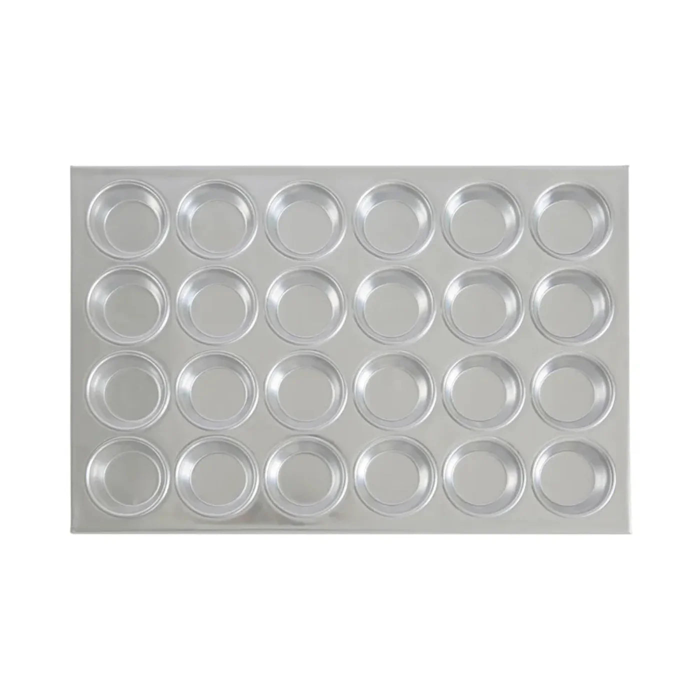 CAC ChinacMuffin Pan AL 24-Cup/3.5oz Case of 12 Pcs - AMFP-24