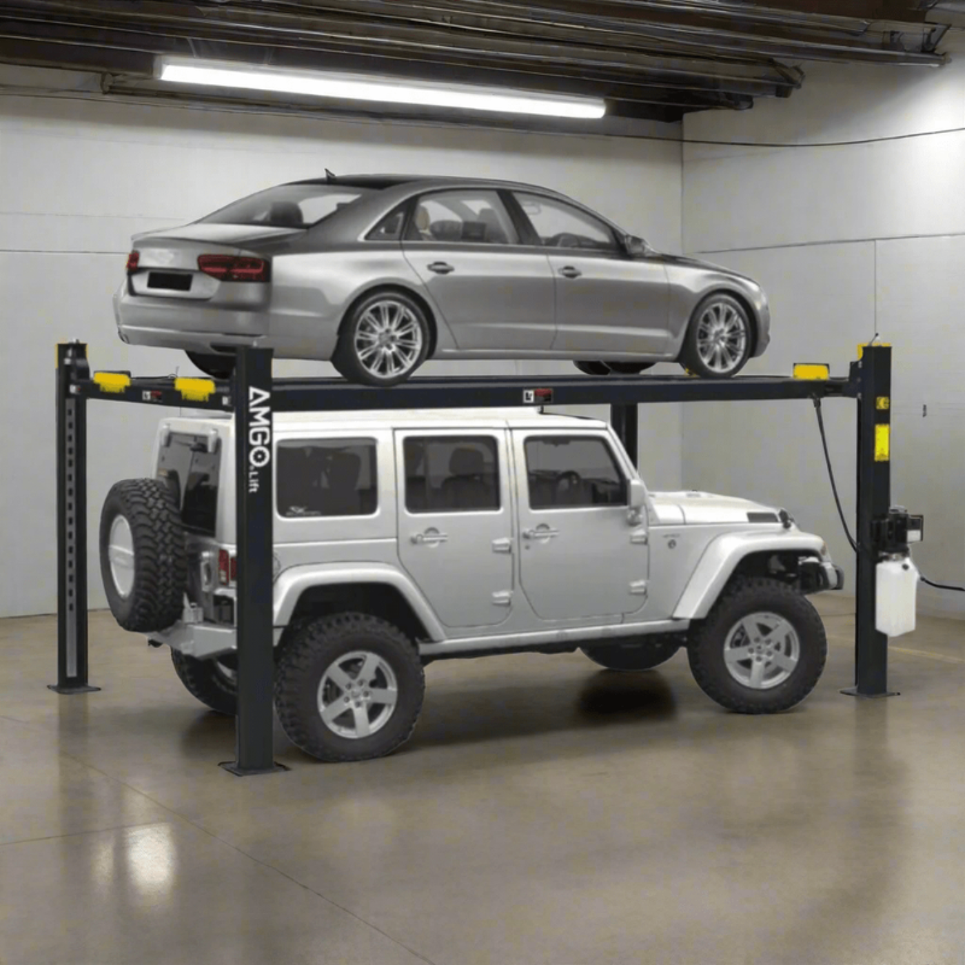 AMGO 408-HP 8,000 lbs 4 Post Parking Lift - 408-HP