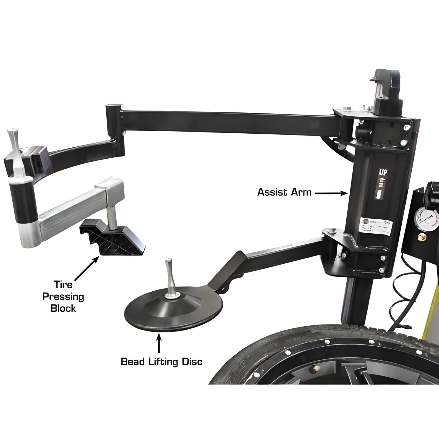 Atlas Platinum PTC300 Rim-Clamp Tire Changer w/ Assist Arm - ATEAP-PTC300-FPD