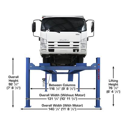 Atlas Platinum PVL14 4 Post Lift + RJ7000 Rolling Jacks ALI Certified Combo - ATEAP-PVL14-COMBO-FPD
