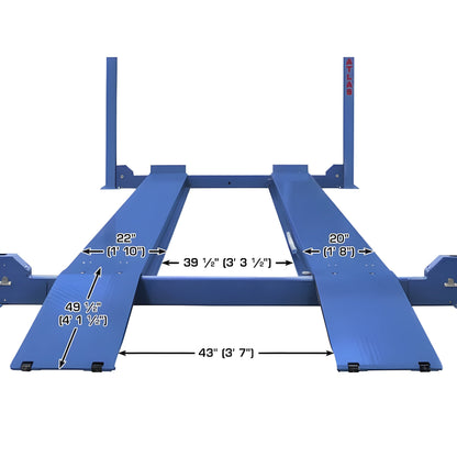 Atlas Platinum PVL14 4 Post Lift + RJ7000 Rolling Jacks ALI Certified Combo - ATEAP-PVL14-COMBO-FPD