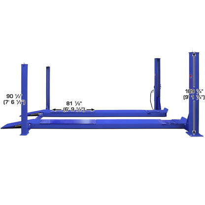 Atlas Platinum PVL14OF-EXT ALI Open Front Alignment 4 Post Lift - ATEAP-PVL14OF-EXT-FPD