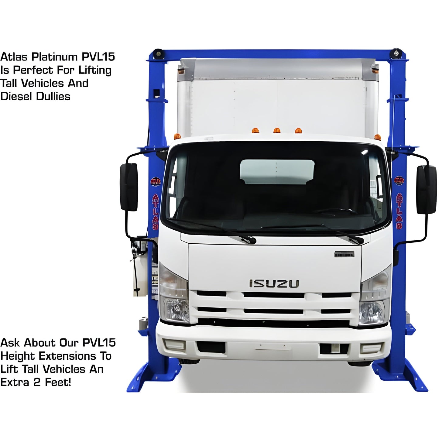 Atlas Platinum PVL15 15,000 lb Heavy Duty 2-Post Lift - ATEAP-PVL15-FPD