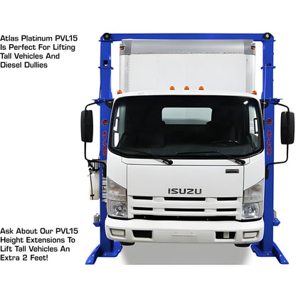 Atlas Platinum PVL15 15,000 lb Heavy Duty 2-Post Lift - ATEAP-PVL15-FPD