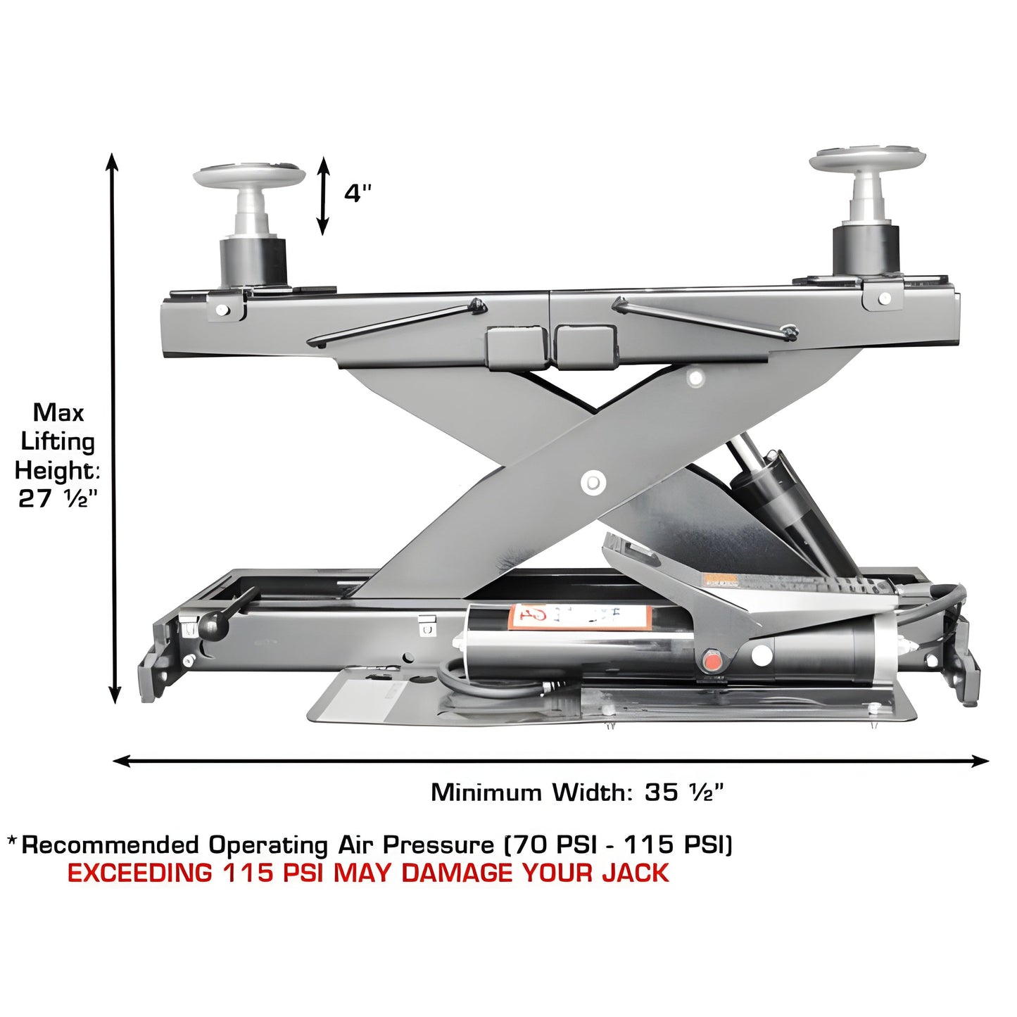 Atlas Platinum PVL14OF-EXT 4 Post Lift + RJ7000 ALI Combo - ATEAP-PVL14OF-EXT-COMBO-FPD