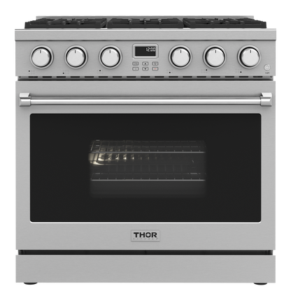 THOR Kitchen 36-Inch Gas Range - Contemporary Professional - ARG36