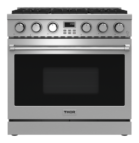 THOR Kitchen 36-Inch Gas Range - Contemporary Professional - ARG36