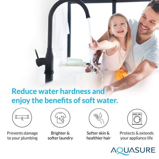 Aquasure Signature Elite | 1,500,000 Gallons Whole House Water Filter Treatment Bundle with 72,000 Grains Fine Mesh Resin Softener, 75 GPD Reverse Osmosis System - AS-SE2000FM