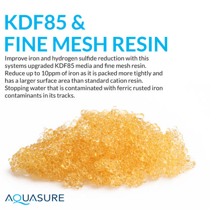 Aquasure Signature Elite | 1,500,000 Gallons Whole House Water Filter Treatment Bundle with 72,000 Grains Fine Mesh Resin Softener, 75 GPD Reverse Osmosis System - AS-SE2000FM