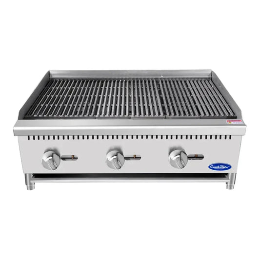 Atosa ATCB-36 36" Heavy Duty Countertop Charbroiler 105,000 BTU - ATCB-36