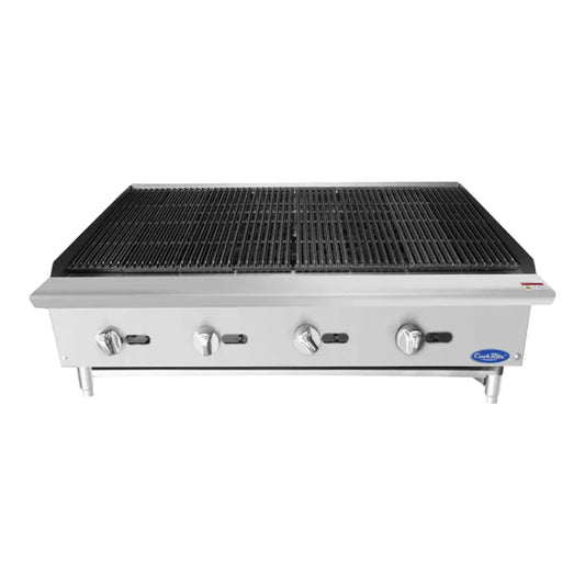 Atosa ATCB-48 48" Heavy Duty Countertop Charbroiler 140,000 BTU - ATCB-48