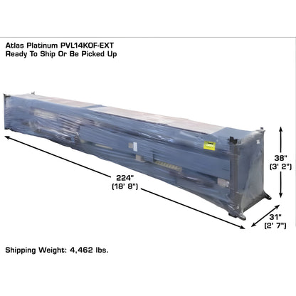 Atlas Platinum PVL14OF-EXT ALI Open Front Alignment 4 Post Lift - ATEAP-PVL14OF-EXT-FPD