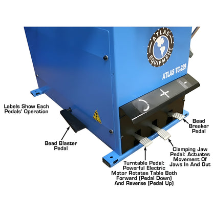 Atlas TC229 Tire Changer + WB41 Wheel Balancer Combo Package - ATETCWB-COMBO5-FPD