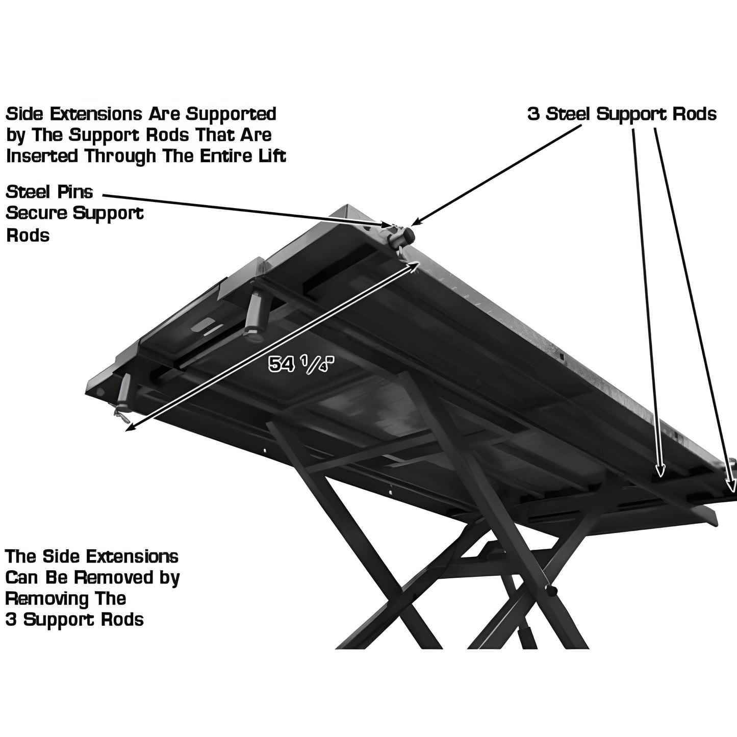 Atlas LR06 6,000 lb Portable Low Rise Lift - ATEATTD-LR06-FPD
