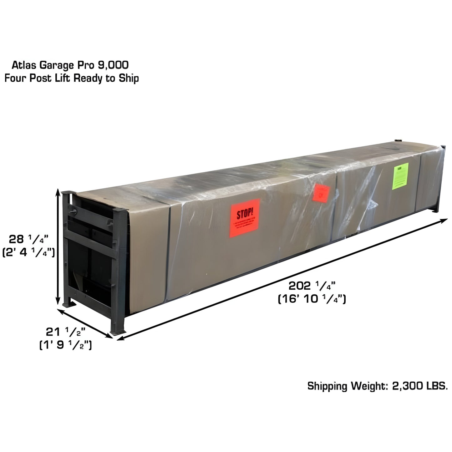 Atlas PRO9000 4 Post Lift + RJ6 Rolling Jacks Combo - ATEXH-PRO9-COMBO2-FPD