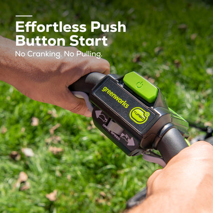 Greenworks 48V (2x24V) 21" Cordless Battery Self-Propelled Lawn Mower w/ Two (2) 5.0Ah USB Batteries & Dual Port Charger - 2532502