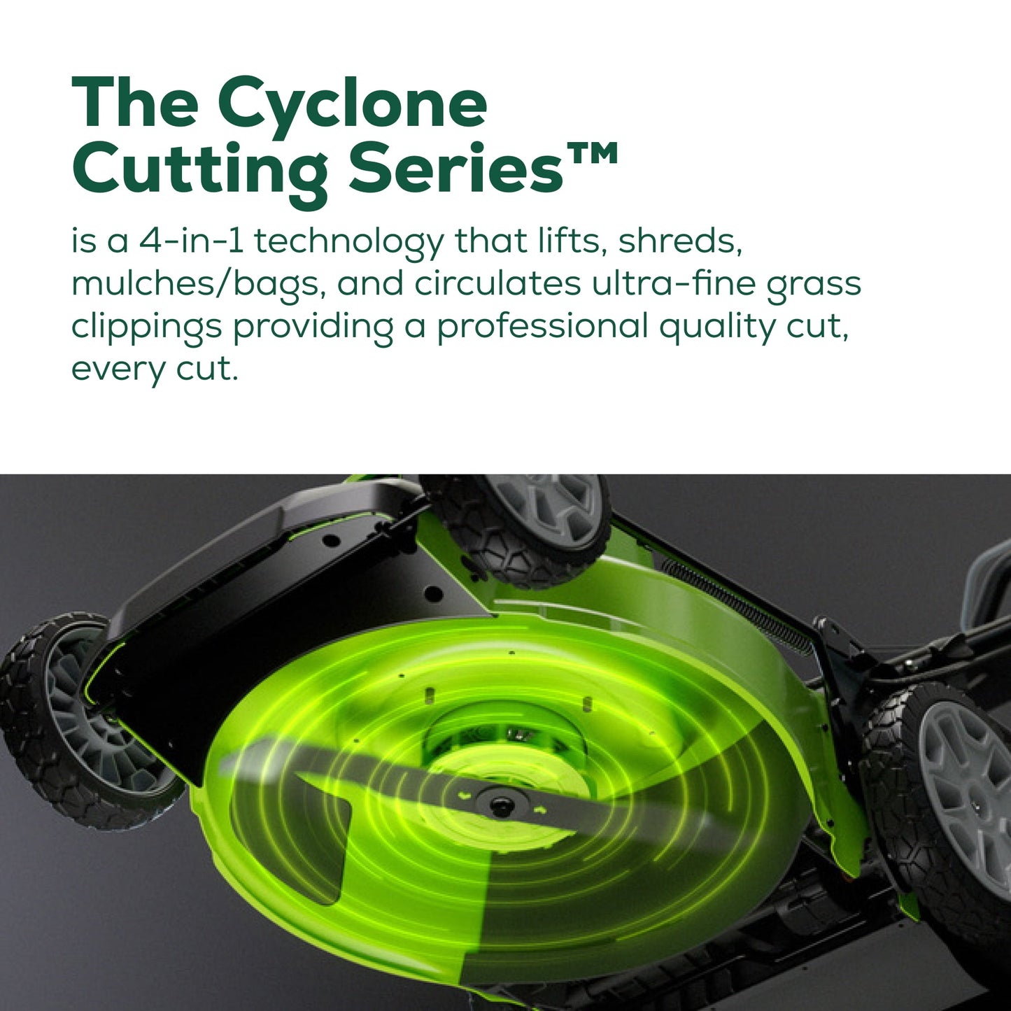 Greenworks 48V 20" Cordless Push Mower 3PC Combo Kit, (2) 4.0Ah, (1) 2.0Ah Battery, Rapid Charger - 1366302