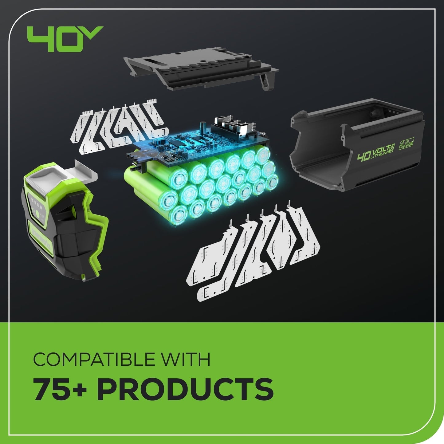 Greenworks 40V 21" Cordless Battery Self-Propelled Lawn Mower w/ 5.0Ah Battery & 2A Charger - 2550002