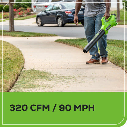 Greenworks 48V (2x24V) 21" Cordless Battery Self-Propelled Mower 5PC Combo Kit w/ (2) 5.0Ah Batteries & Chargers - 1376202-VK