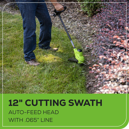 Greenworks 48V (2x24V) 21" Cordless Battery Self-Propelled Mower 5PC Combo Kit w/ (2) 5.0Ah Batteries & Chargers - 1376202-VK