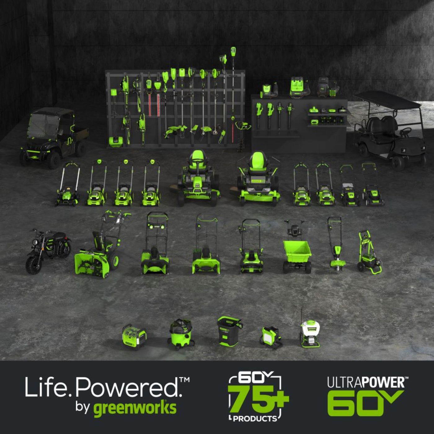 Greenworks 60V 22" Cordless Battery Self-Propelled Mower Combo Kit w/ String Trimmer and Blower - 1374902-VK