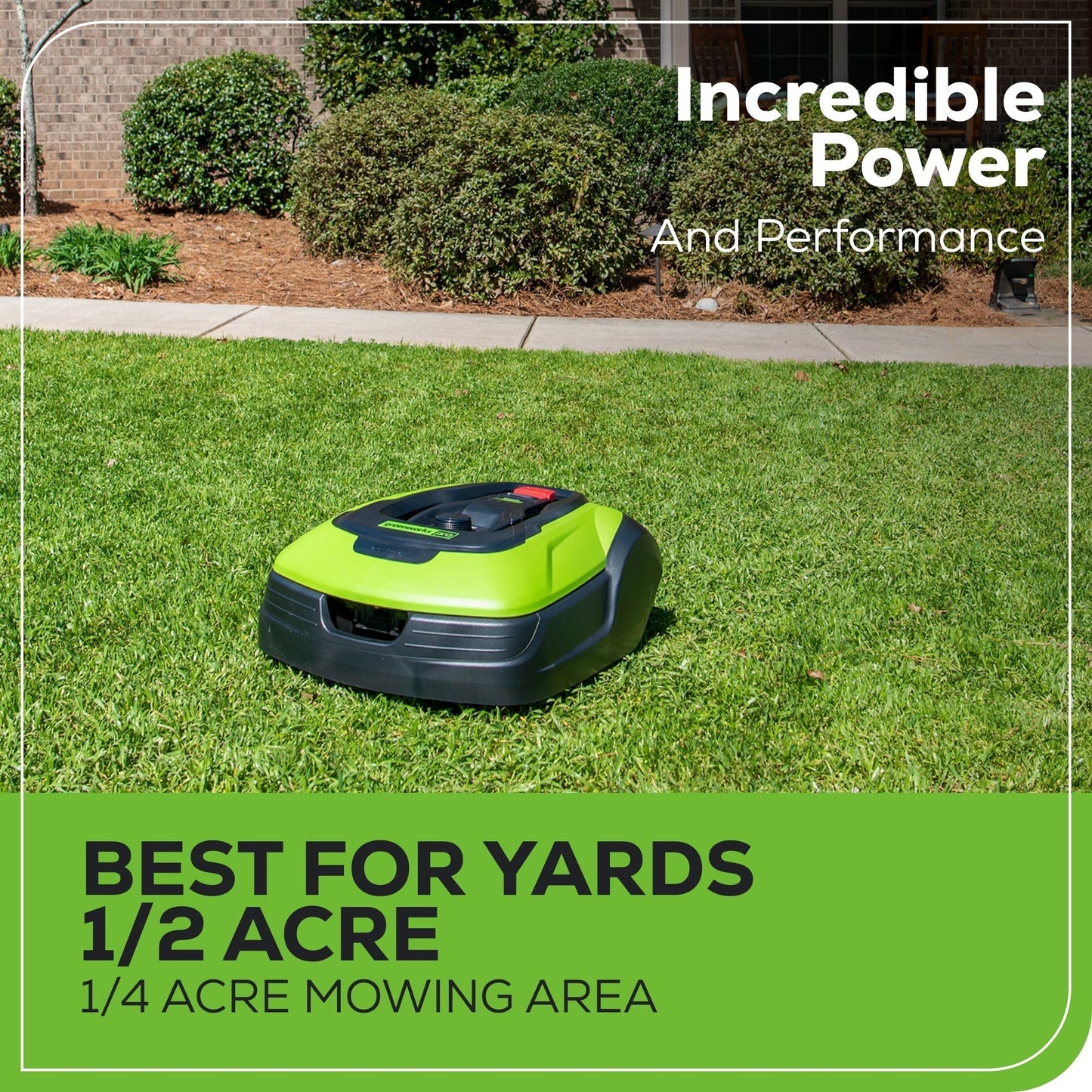 Greenworks optimow 50H High Cut Robotic Lawn Mower - 2530002