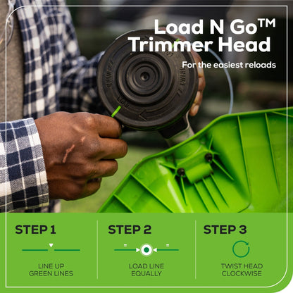 Greenworks 60V 16" Cordless Battery String Trimmer & Hedge Trimmer Attachment Combo Kit - 2135102-VK